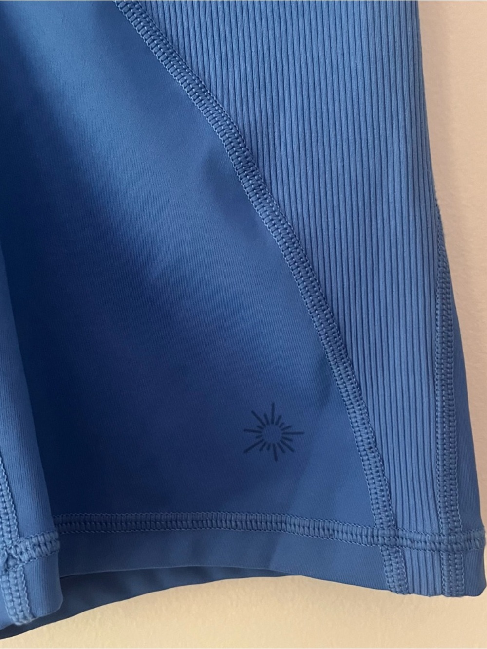 Aerie Offline Goals High Waisted Bike Shorts Small Blue - Picture 2 of 4